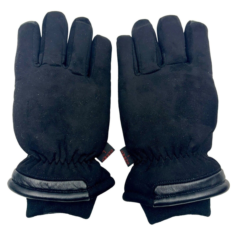 OZERO Waterproof Winter Gloves‎ Men Women -30 ℉ Cold Proof Touchscreen Black MED